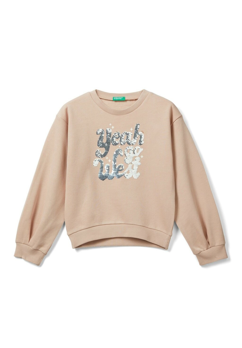 

Толстовка With Reversible Sequins United Colors of Benetton, розовый