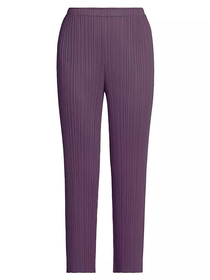 

Укороченные брюки до щиколотки ноября Pleats Please Issey Miyake, фиолетовый