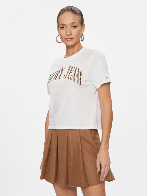 

Футболка классического кроя Tommy Jeans, белый