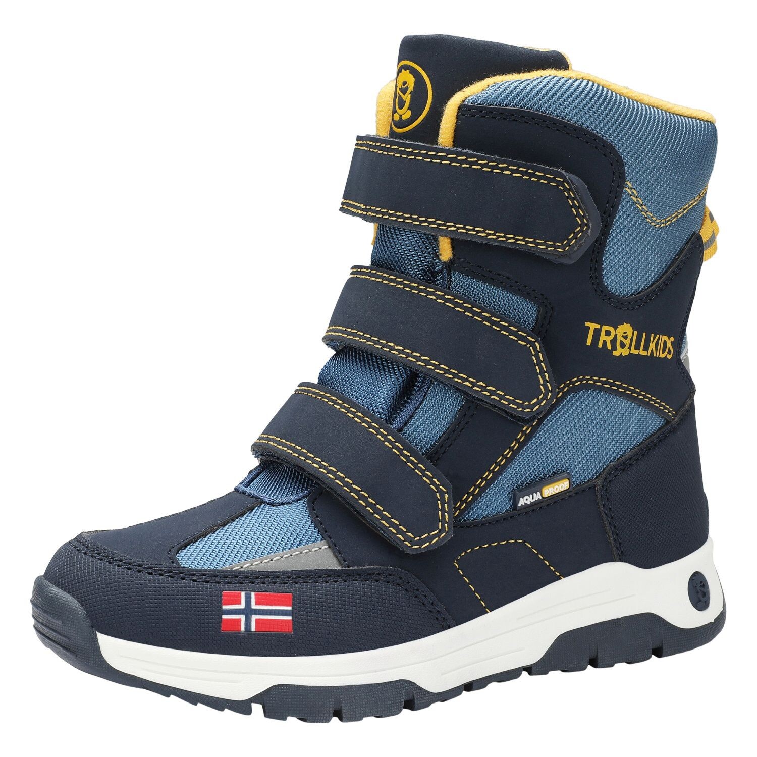 

Кроссовки Trollkids Winterschuhe Lofoten, цвет Stahlblau/Schwarz