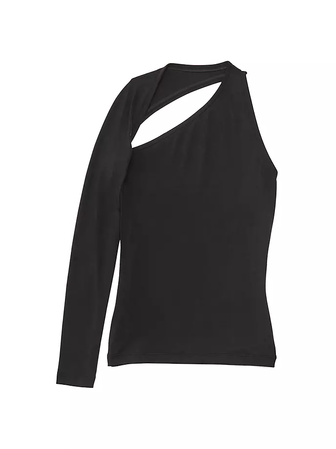 

Асимметричный топ Balenciaga, черный