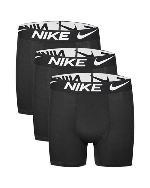 

Комплект из 3 трусов-боксеров с логотипом для мальчиков Nike, цвет Black