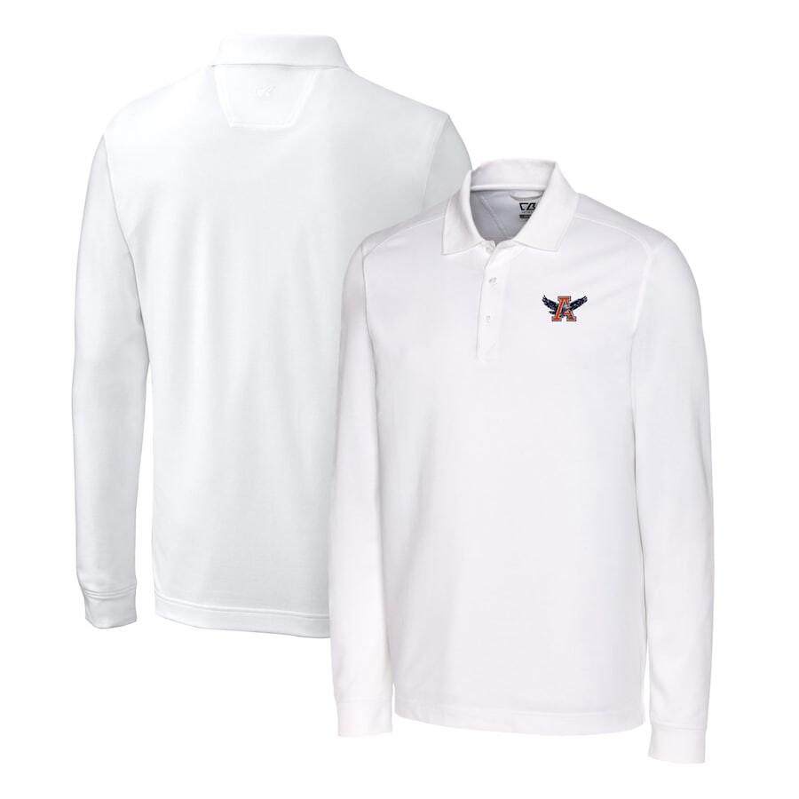 

Поло с длинным рукавом Cutter & Buck Auburn Tigers, белый
