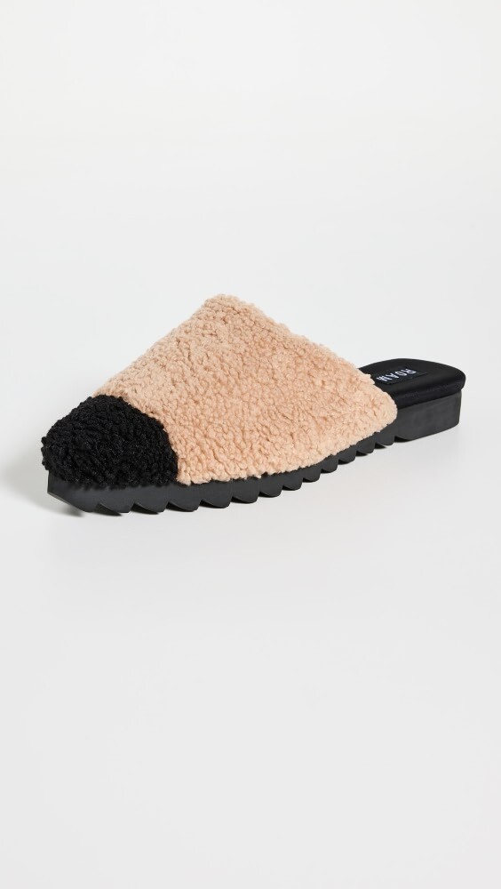 

Балетки ROAM Fuzzy Cap Mule Slides, бежевый