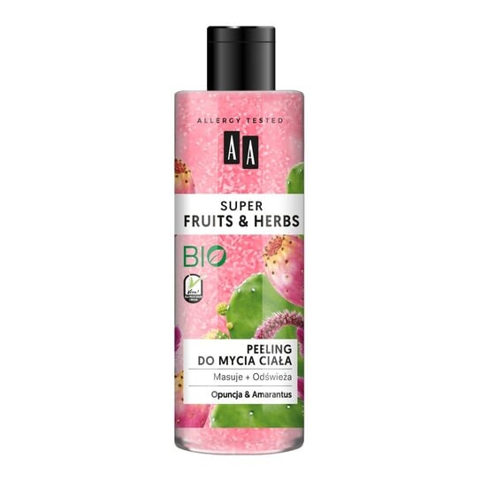 

Скраб для душа с опунцией и амарантом, 200 мл AA, Super Fruits & Herbs