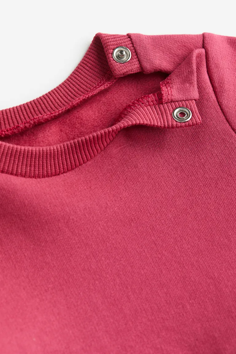 

Платье из спортивного хлопкового трикотажа H&M, розовый