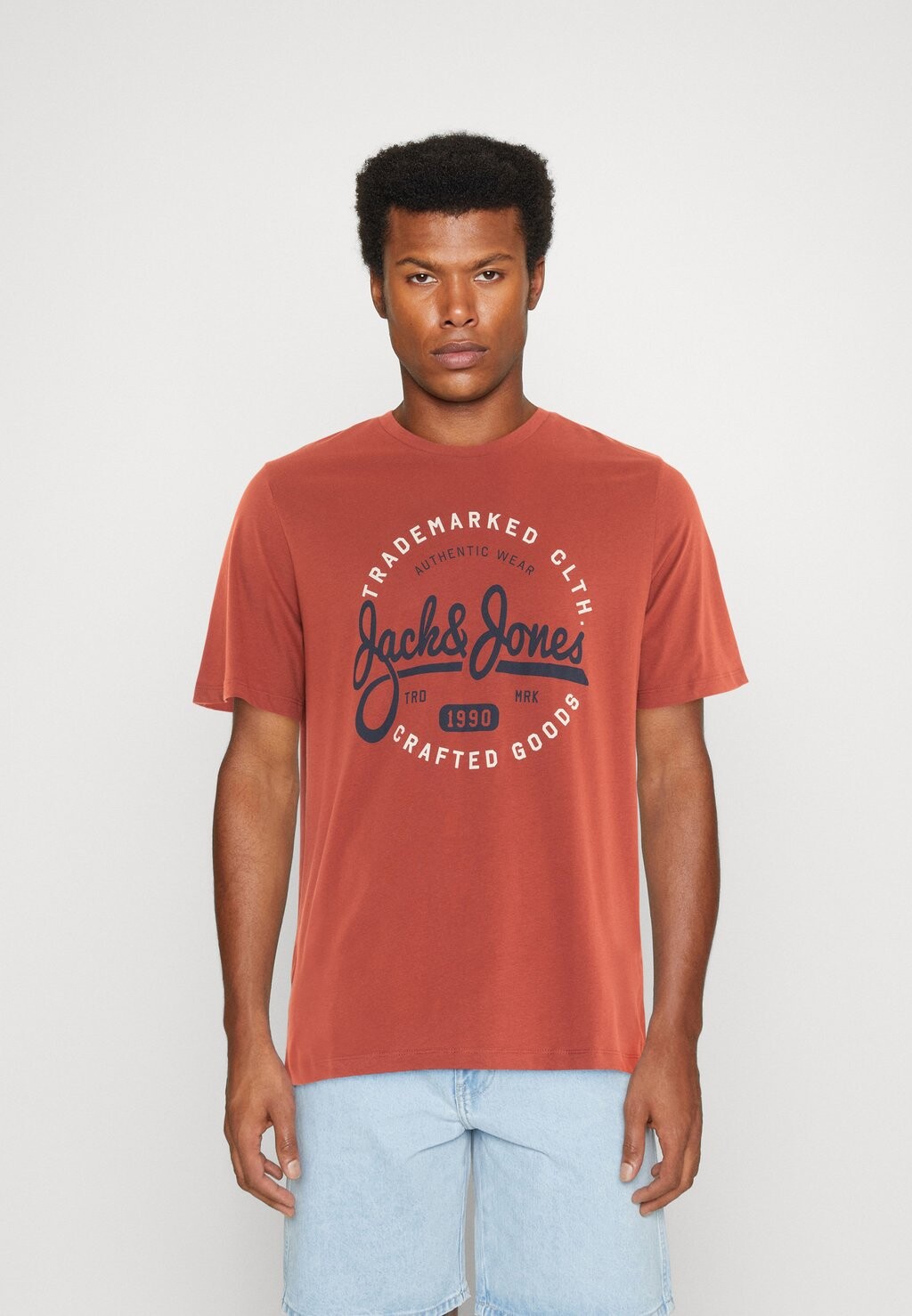 

Футболка с принтом Jack & Jones, красный