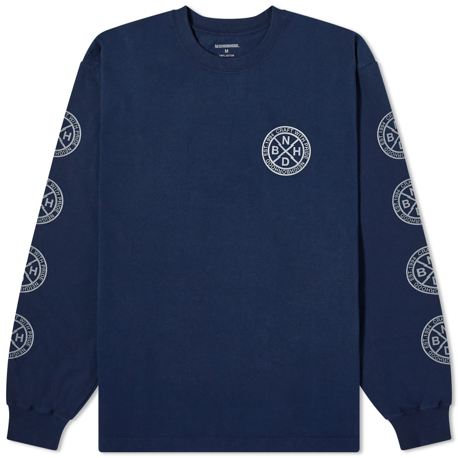 

Футболка Neighborhood Long Sleeve Ls-7, темно-синий