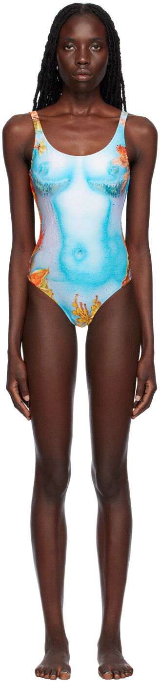 

Синий и желтый Купальник The Blue Body Flower Синий/Желтый Jean Paul Gaultier