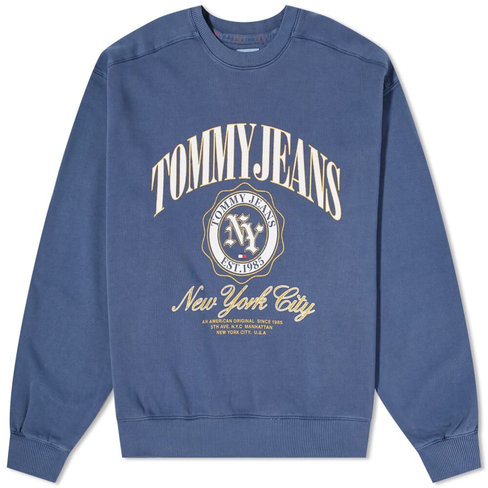 

Tommy Jeans TJM Boxy Luxe Университетский спортивный свитер с круглым вырезом