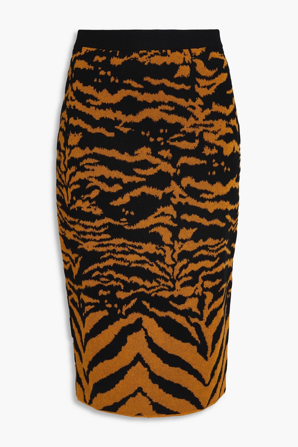

Жаккардовая юбка Eira из смесового хлопка DIANE VON FURSTENBERG, животный принт