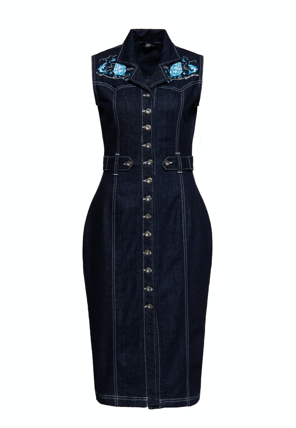 

Платье Queen Queen Denim Bleistift, цвет Denim