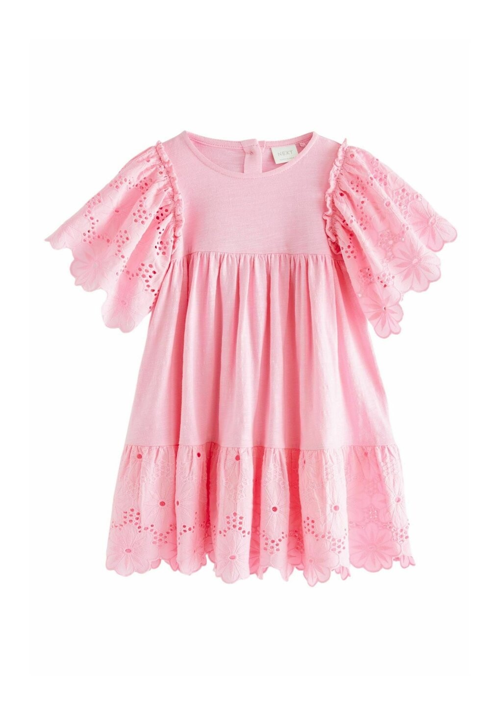 

REGULAR FIT Broderie Next, дневное платье розовый