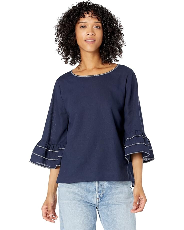 

Блуза NIC+ZOE Tangier, цвет Dark Indigo