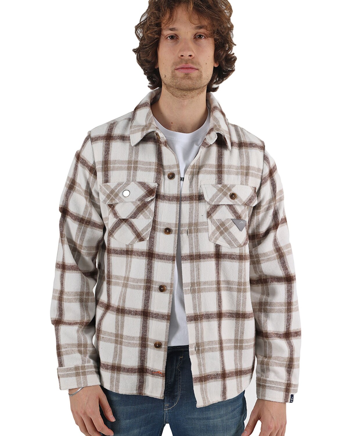 

Рубашка miracle of denim jacke, цвет Brown Check