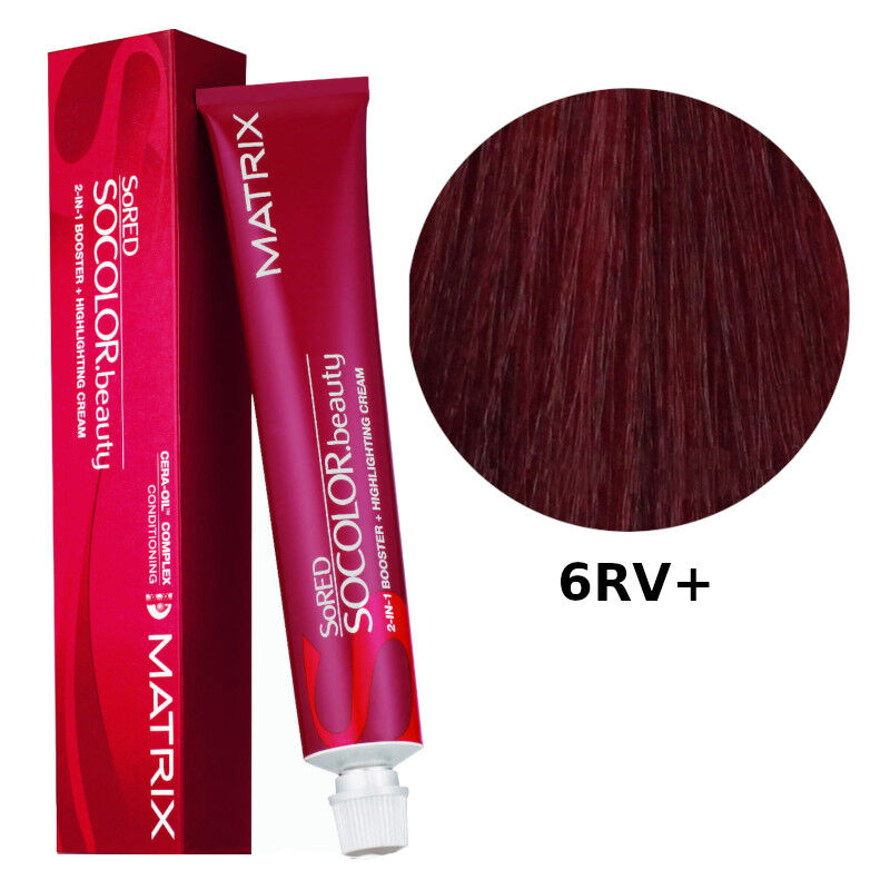 

Стойкая краска для волос 6рв+ Matrix Socolor Pre-Bonded, 90 мл