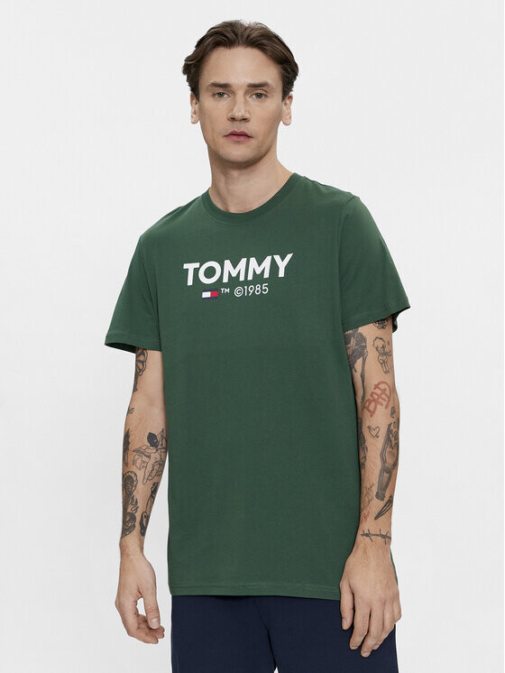 

Футболка узкого кроя Tommy Jeans, зеленый
