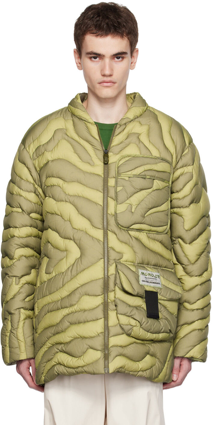 

Moncler Genius Moncler x Salehe Bembury Зеленый пуховик Peano