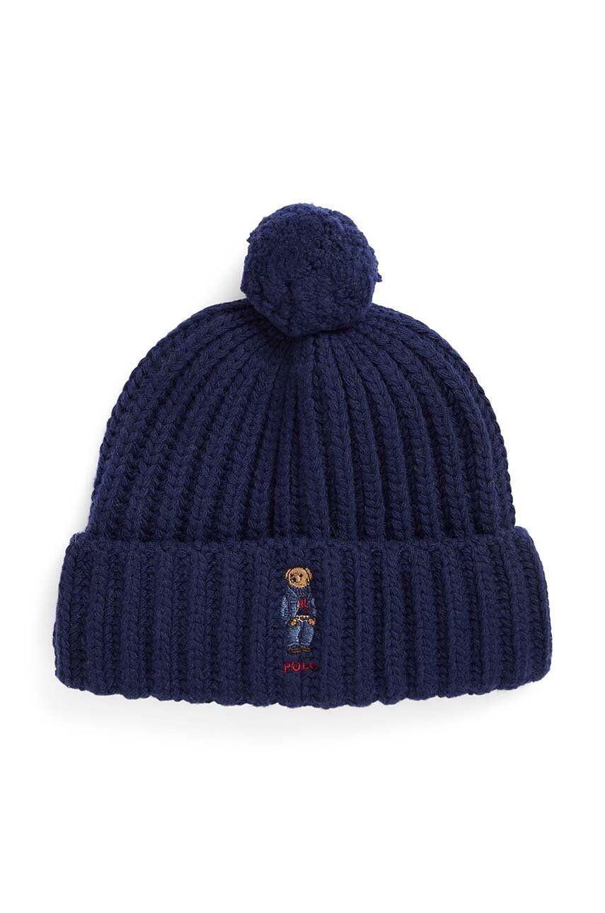 

Шерстяная кепка Polo Ralph Lauren, темно-синий