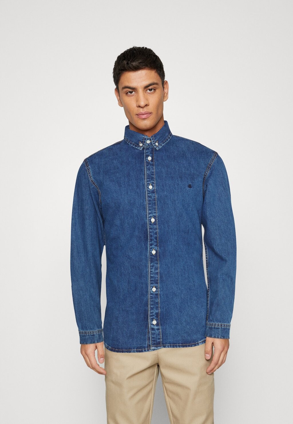 

Рубашка JJIFELIX JJSHIRT Jack & Jones, синий деним