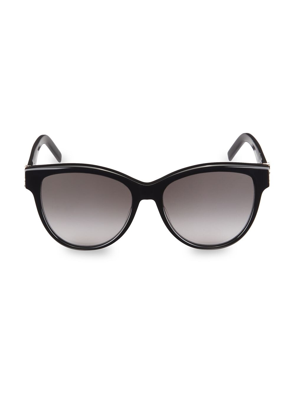 

Солнцезащитные очки «кошачий глаз» Monogram 55MM Saint Laurent, черный