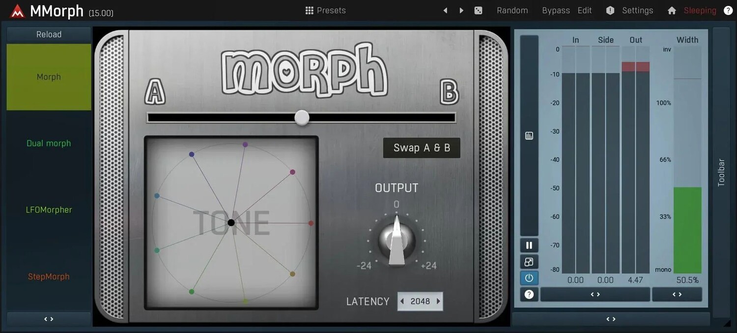 

Плагин MeldaProduction MMorph Audio Blending