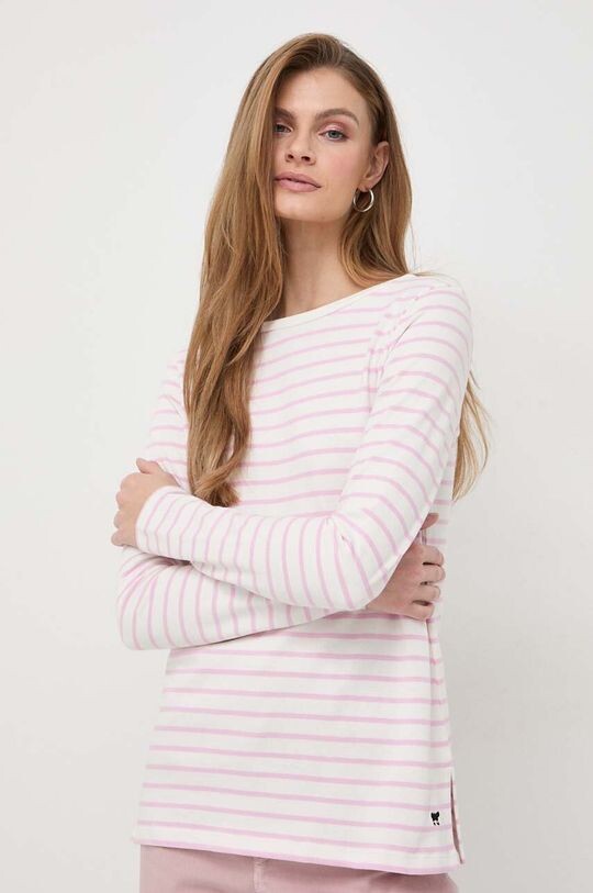 

Хлопок с длинным рукавом Weekend Max Mara, розовый