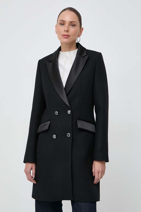 Шерстяное пальто Morgan, черный