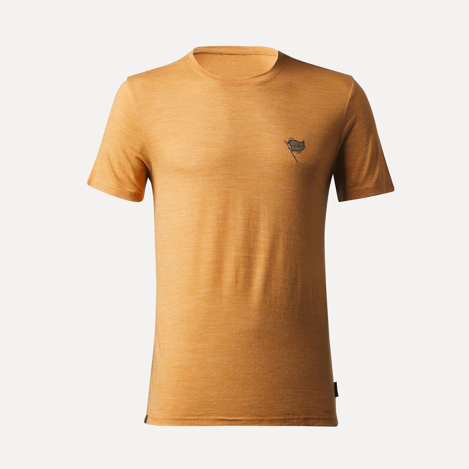 

Футболка Decathlon Travel Trekking из мериносовой шерсти Forclaz, желтый