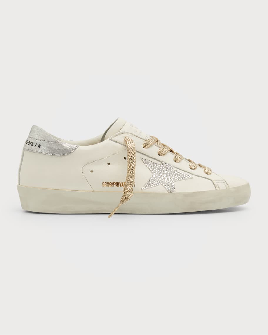 

Кожаные низкие кеды Superstar Crystal Golden Goose