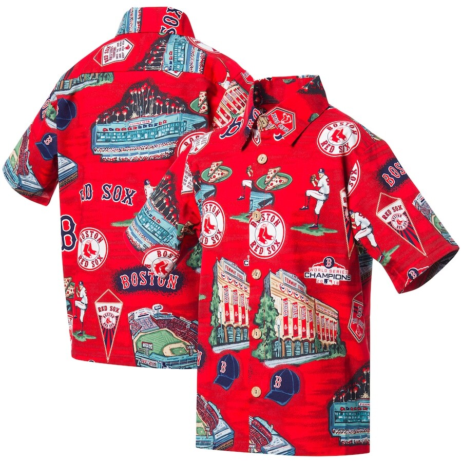 

Рубашка Reyn Spooner Boston Red Sox, красный