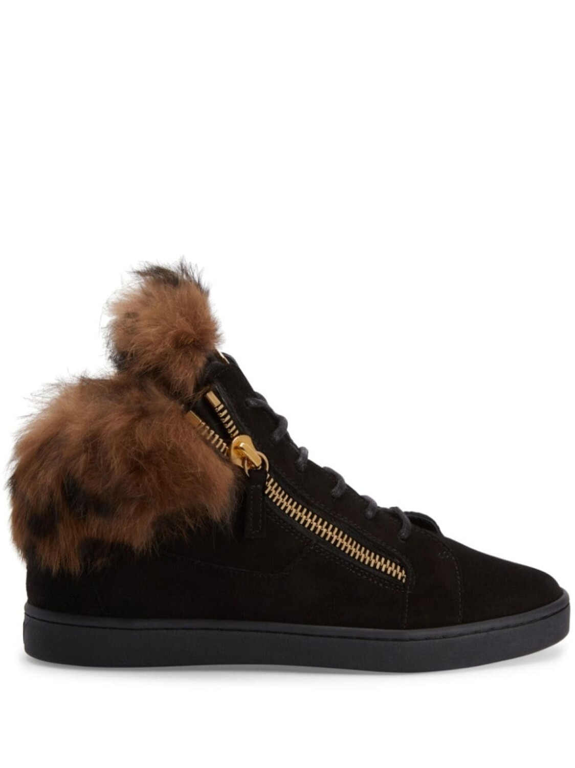 

Giuseppe Zanotti Nicky suede sneakers, черный