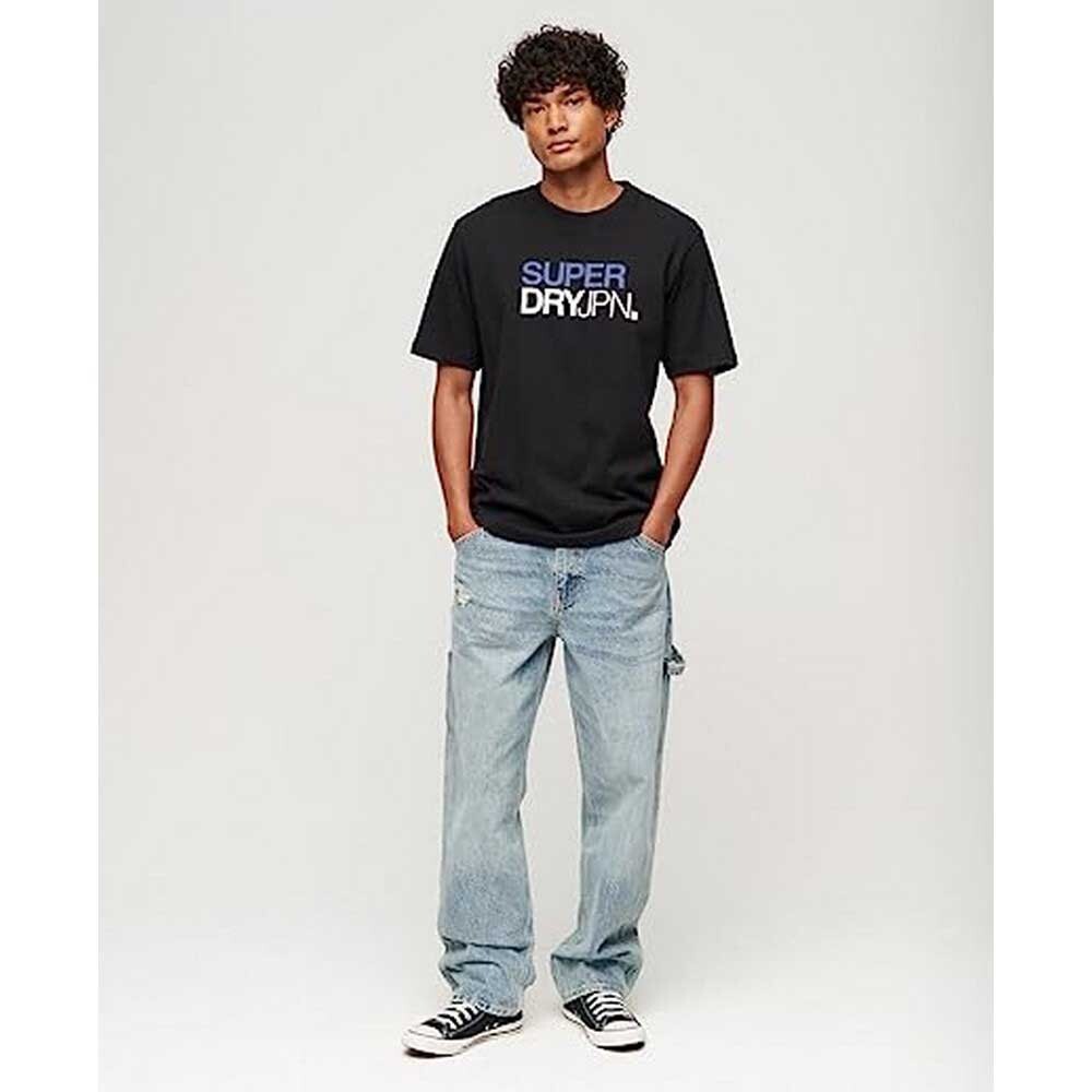 

Футболка Superdry Sportswear Logo Loose Short Sleeve Round Neck, черный