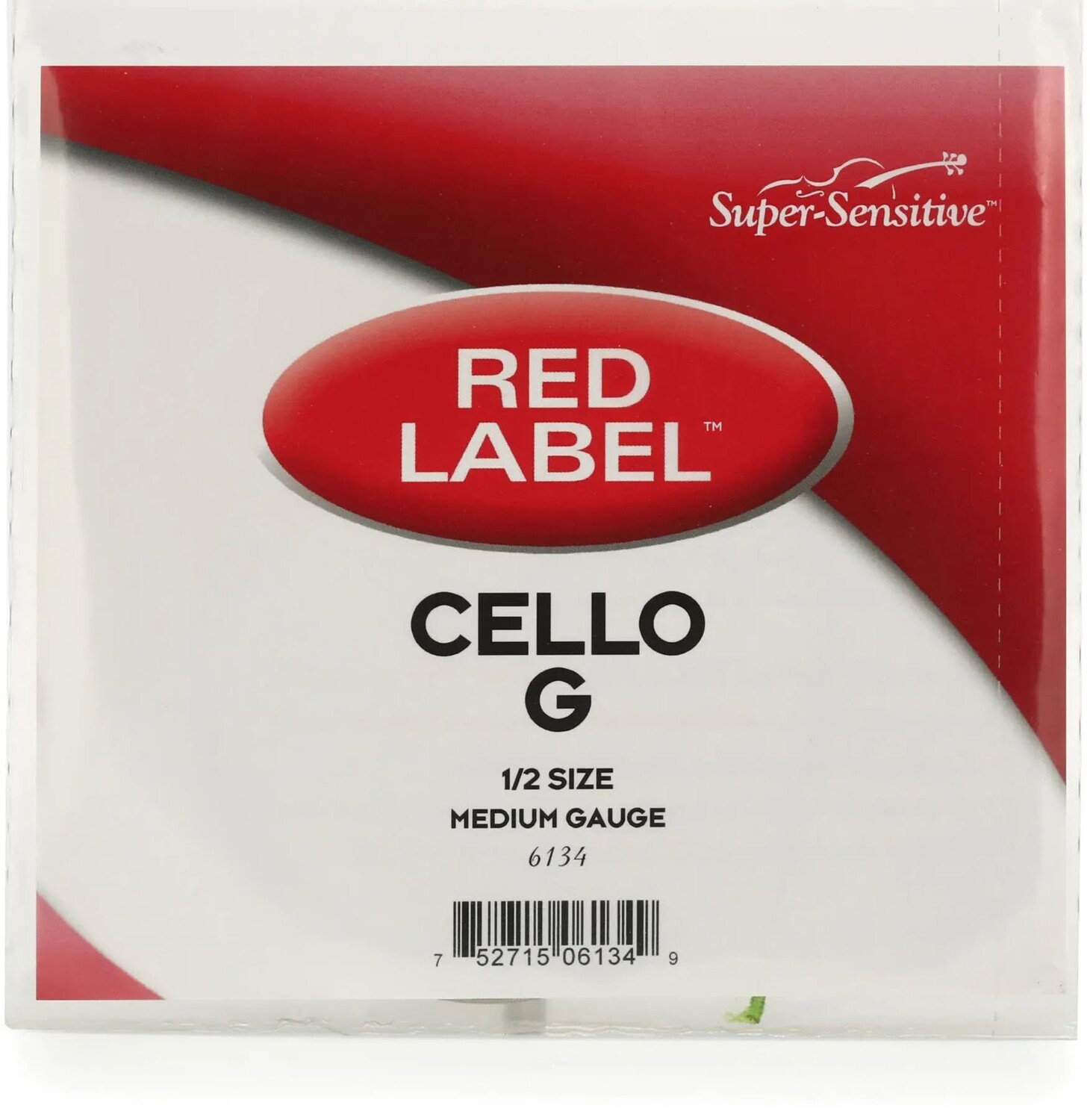 

Струна G для виолончели Super-Sensitive 6134 Red Label — 1/2 размера