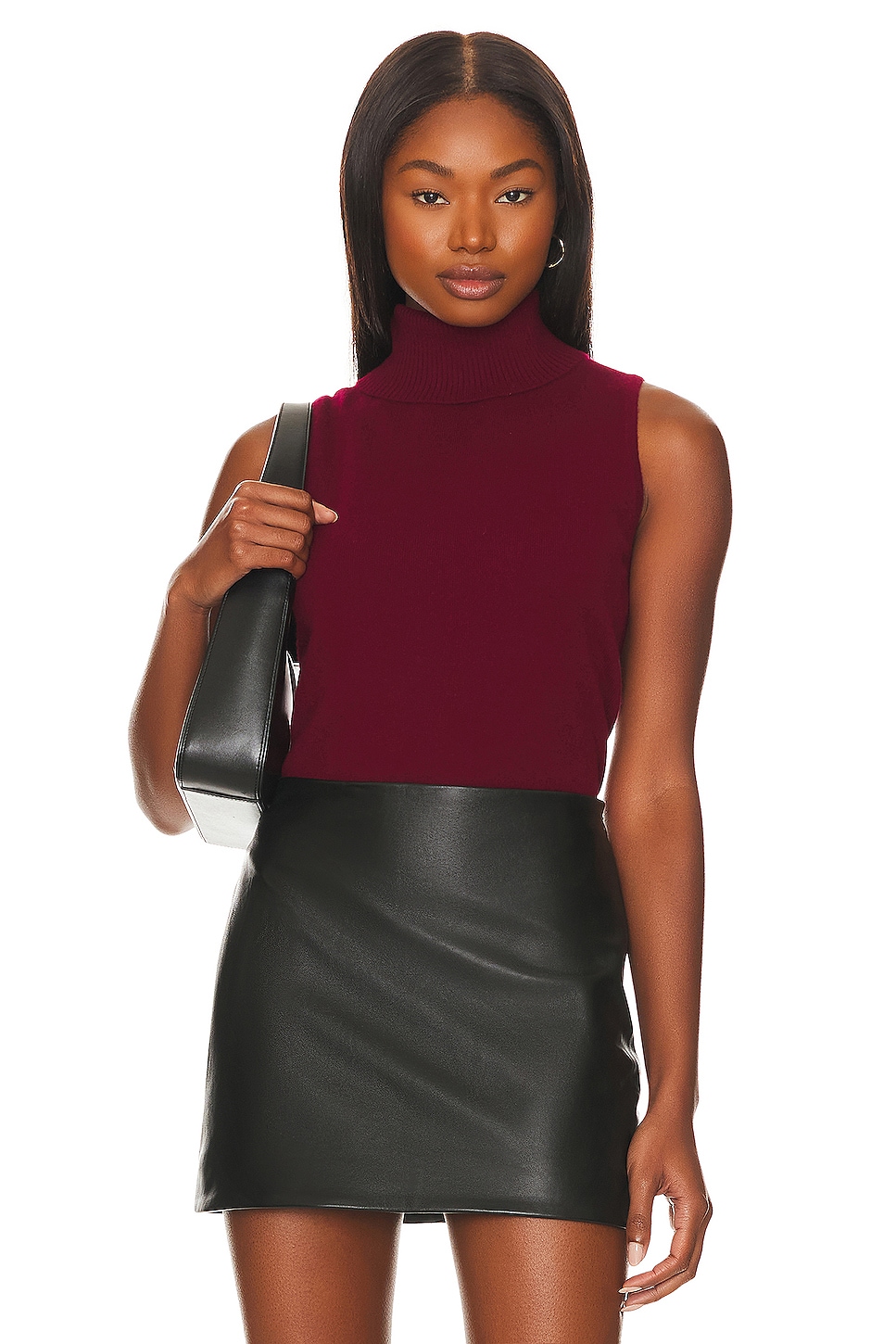 

Топ AEXAE Sleeveless Roll Neck, цвет Burgundy