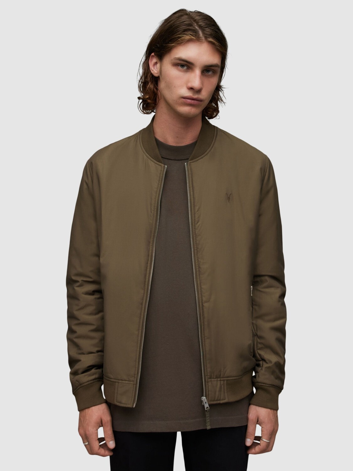 

Куртка-бомбер Withrow AllSaints, зеленый