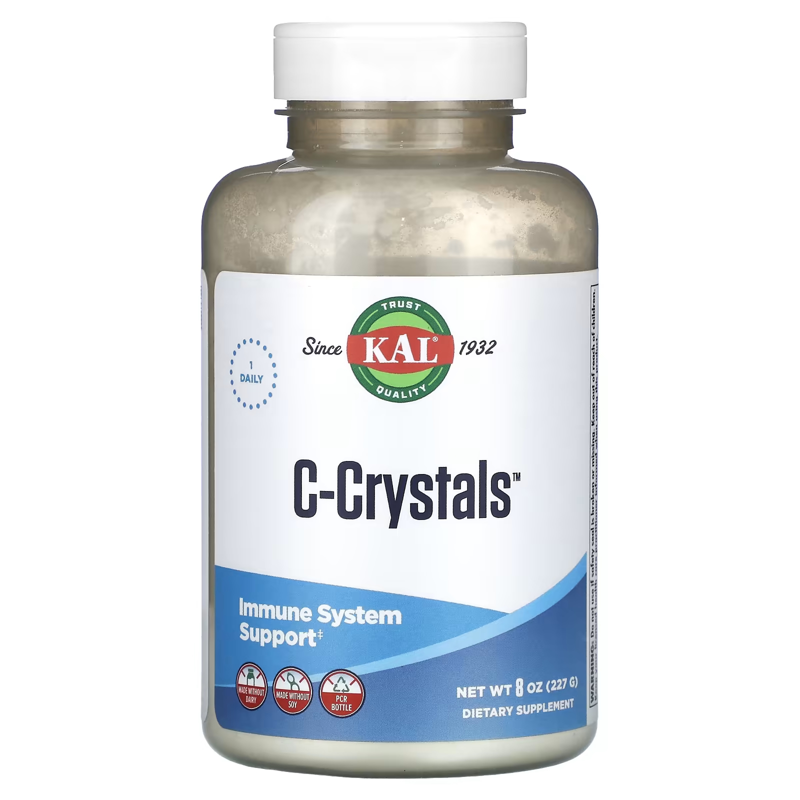 цена Витамин С KAL C-кристаллы, 227 г