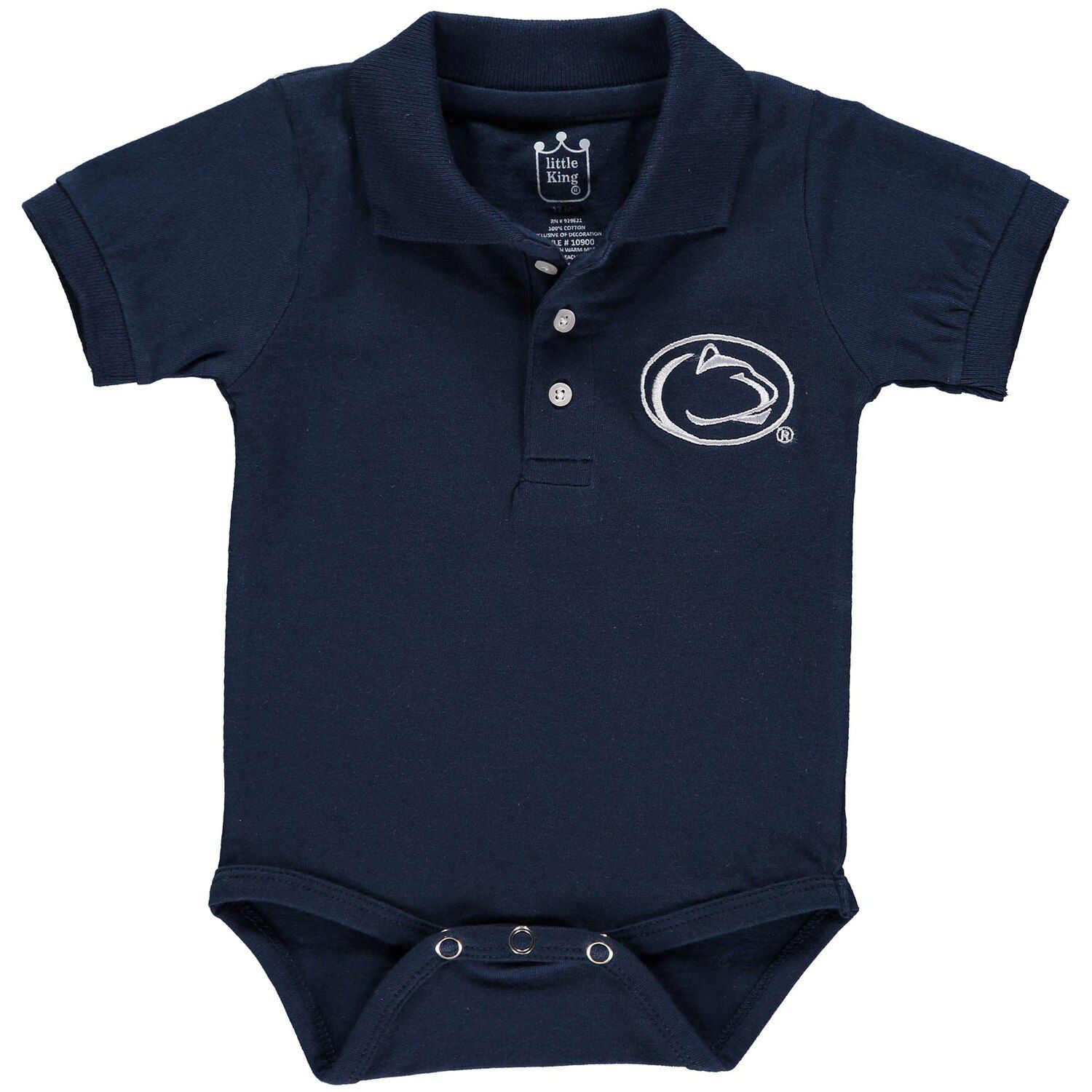 

Темно-синее боди-поло Infant Penn State Nittany Lions Unbranded