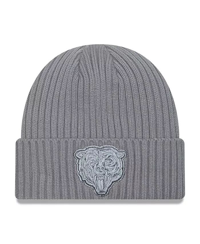 

Мужская серая вязаная шапка с манжетами Chicago Bears Color Pack New Era, серый