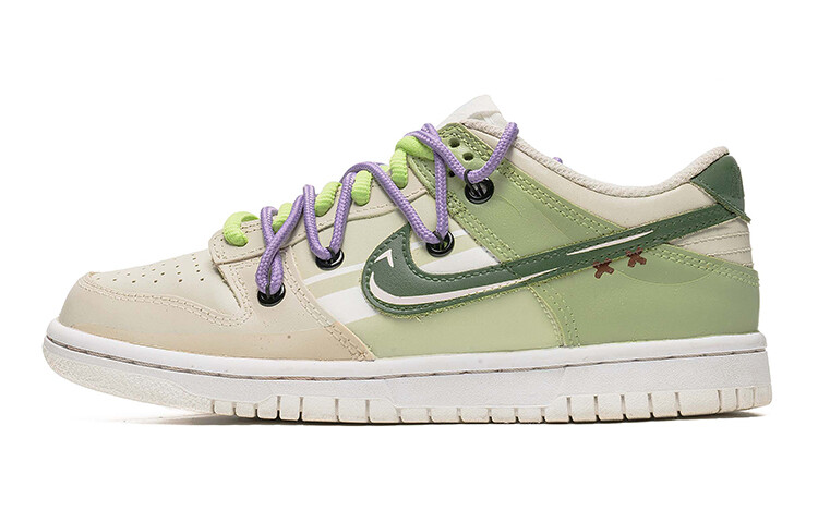 

Кроссовки для скейтбординга Dunk женские с низким верхом, белые/зеленые Nike, Зеленый, Кроссовки для скейтбординга Dunk женские с низким верхом, белые/зеленые Nike