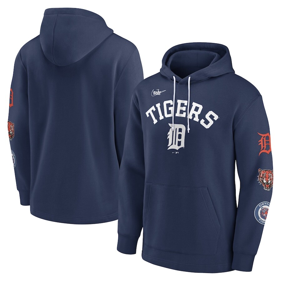 

Пуловер с капюшоном Nike Detroit Tigers, нави
