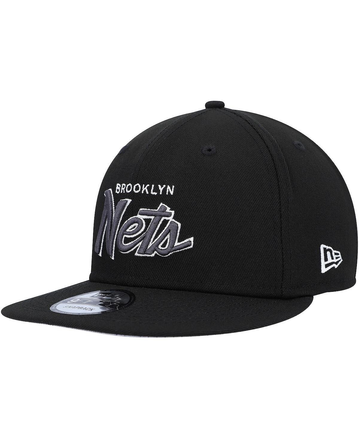 

Мужская черная бейсболка Brooklyn Nets Script Up 9FIFTY Snapback New Era