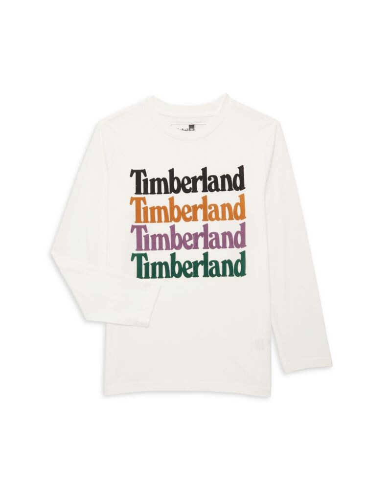 

Футболка с логотипом для мальчиков Timberland, белый