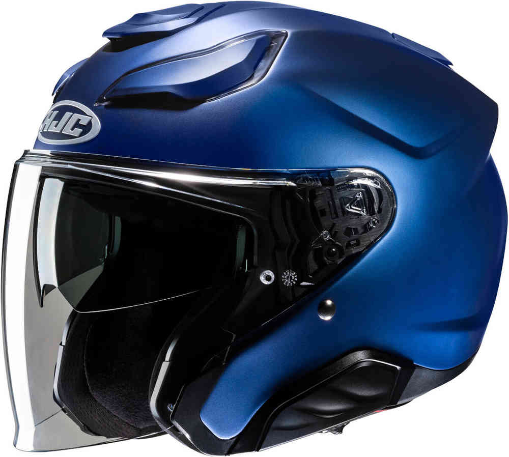 F31 Твердый реактивный шлем HJC, синий мэтт