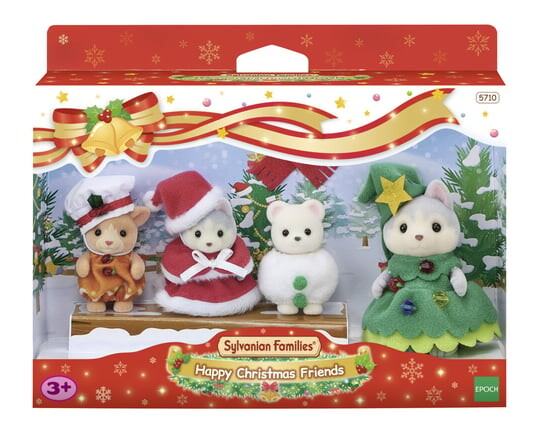 

Sylvanian Families, Фигурки «Рождественский сбор друзей», 4 шт.