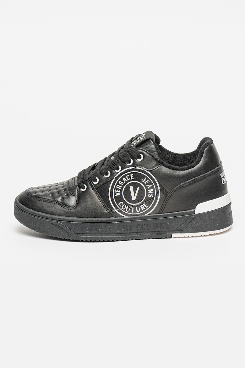 

Туфли из кожи и экокожи с логотипом Versace Jeans Couture, черный