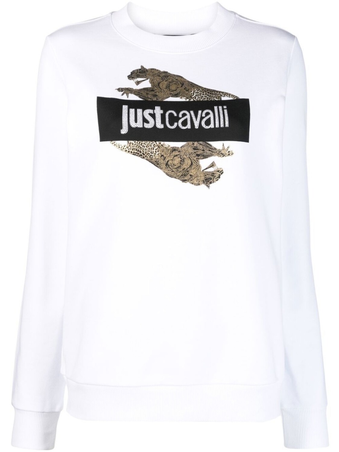 

Just Cavalli толстовка с логотипом, белый