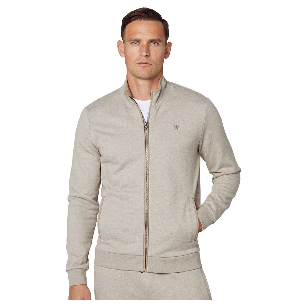 

Толстовка Hackett Refined Full Zip, бежевый