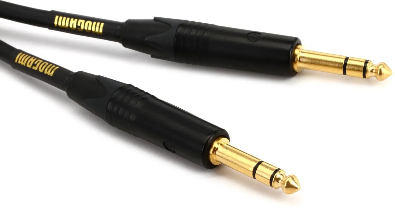 

Mogami GOLD TRS-TRS-50 Сбалансированный соединительный кабель TRS 1/4 дюйма с вилкой TRS 1/4 дюйма — 50 футов