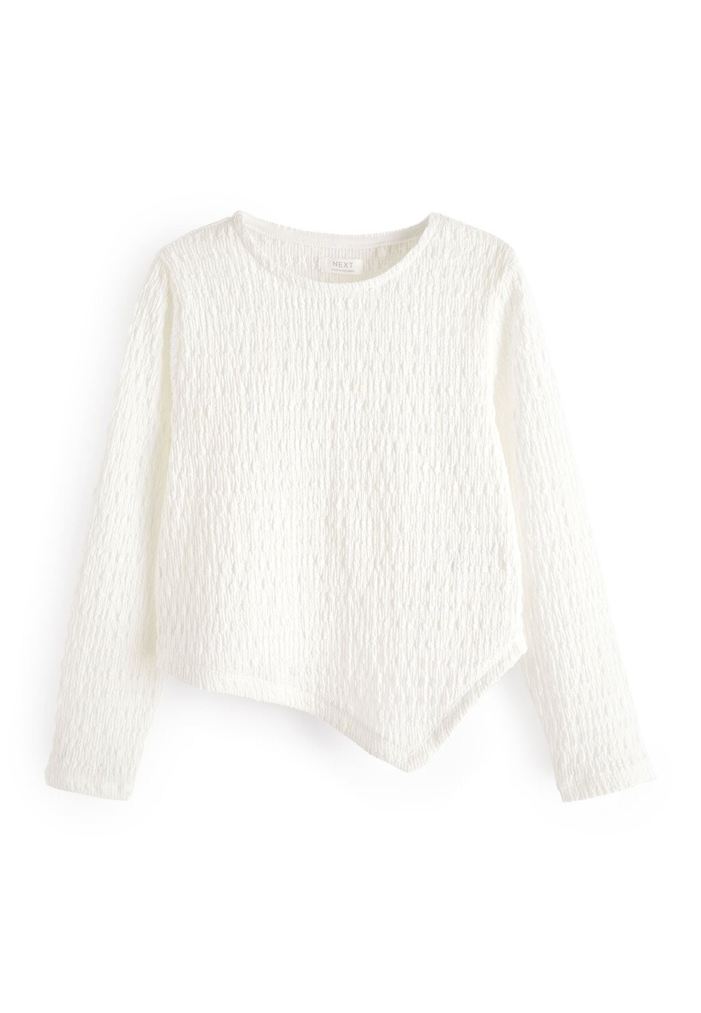 

Футболка с длинным рукавом Textured Hanky Hem Next, белый